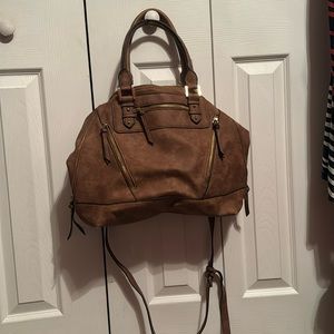 Brown buckle purse